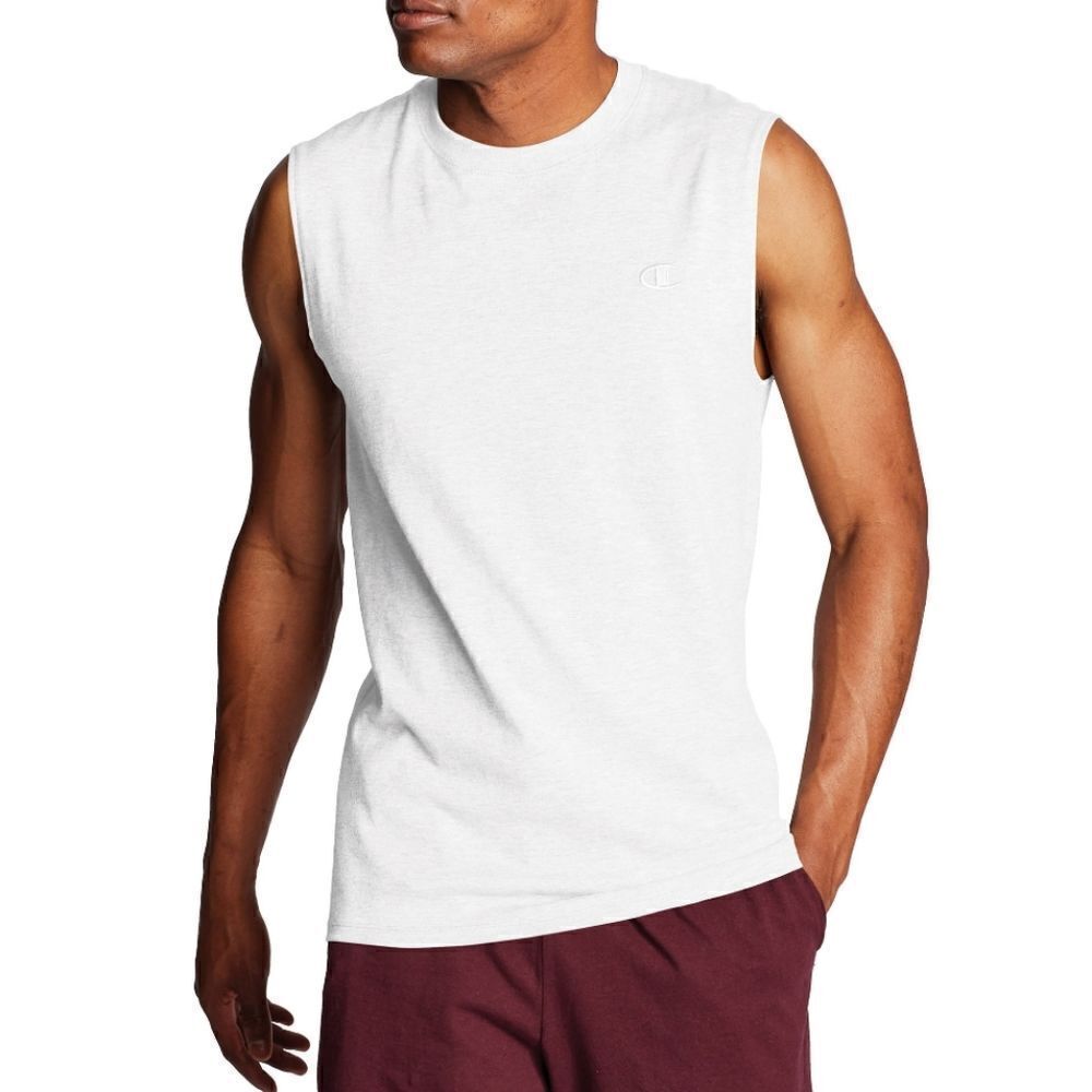Champion Men's SMALL Solid Jersey Muscle Tee Shirt